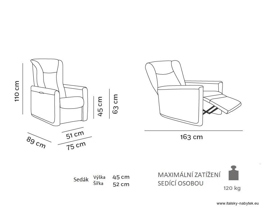 Novinka - elektrické polohovací křeslo REGINA