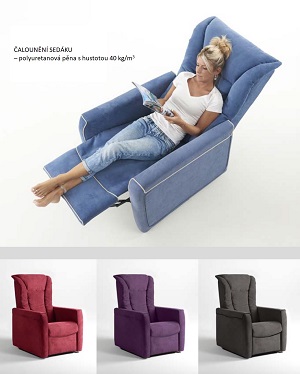 Novinka - elektrické polohovací křeslo REGINA