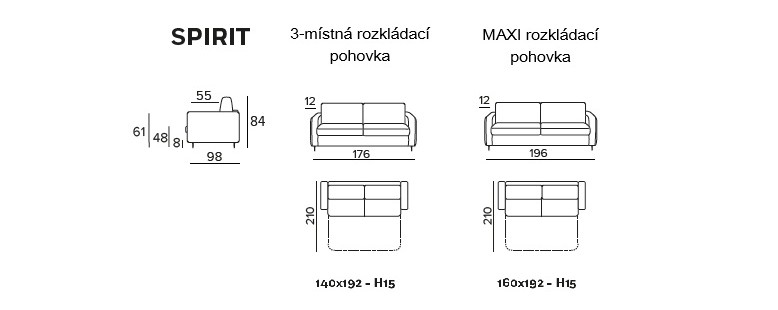 TEO - rozměry