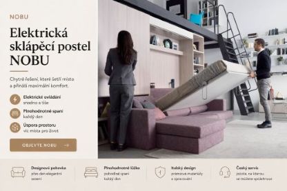 Sklápěcí postel NOBU PENISOLA - italský zázrak pro chytré řešení interíéru