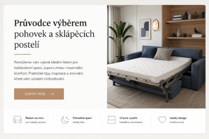 Průvodce výběrem pohovek a sklápěcích postelí