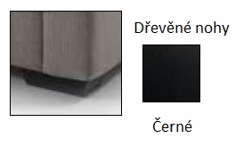 Dřevěné nohy ZOE, černé