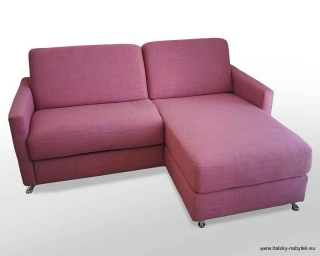 Kompaktní rohová sedací souprava s rozkládací postelí pro každodenní spaní AMBROGIO